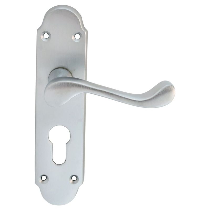 Carlisle Brass Oakley Lever on Euro Lock Backplate
