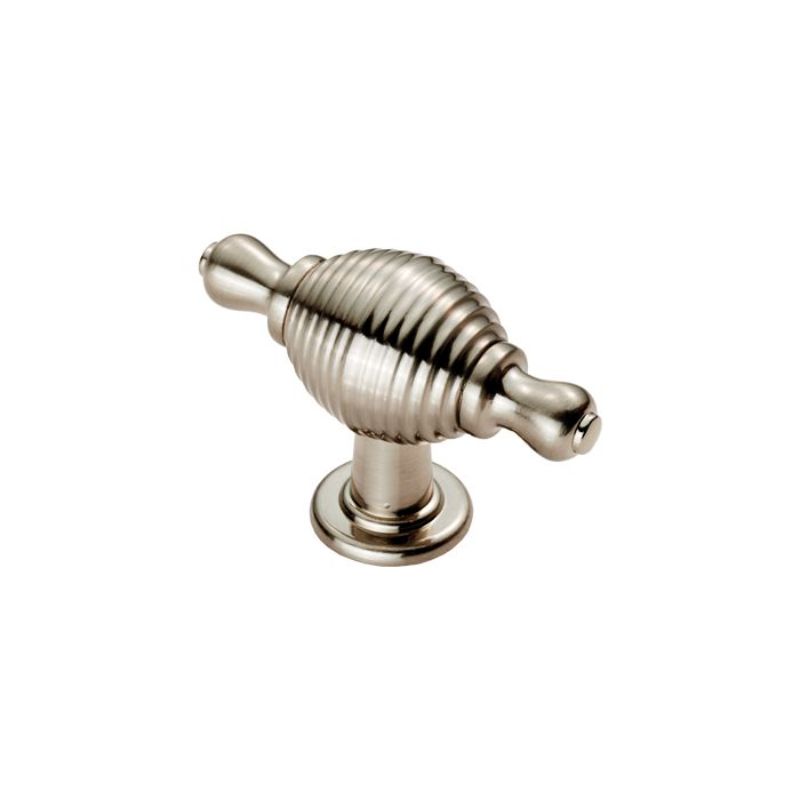 Carlisle Brass Reeded Knob with Finial Ears