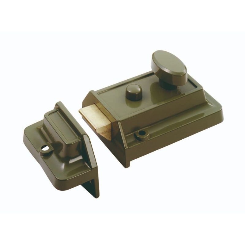 Carlisle Brass RIM CYLINDER NIGHTLATCH TRADITIONAL STYLE ( 60mm ) c/w BRASS CYLINDER
