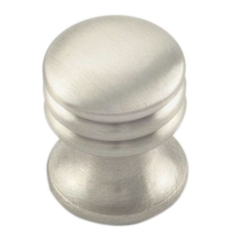 Carlisle Brass Ringed Knob Satin Nickel