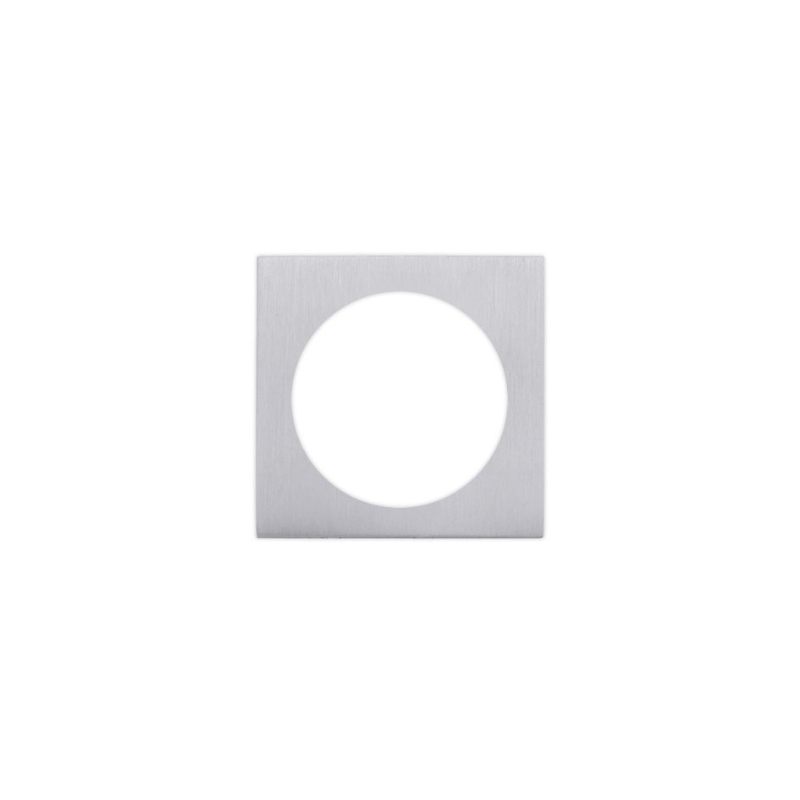 Spare square rose for Rosso Turn & Release / Esc Pack (1 pair) - Satin Chrome-Satin Chrome
