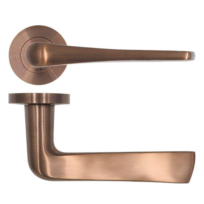 Como Lever on Round Rose-PVD Bronze