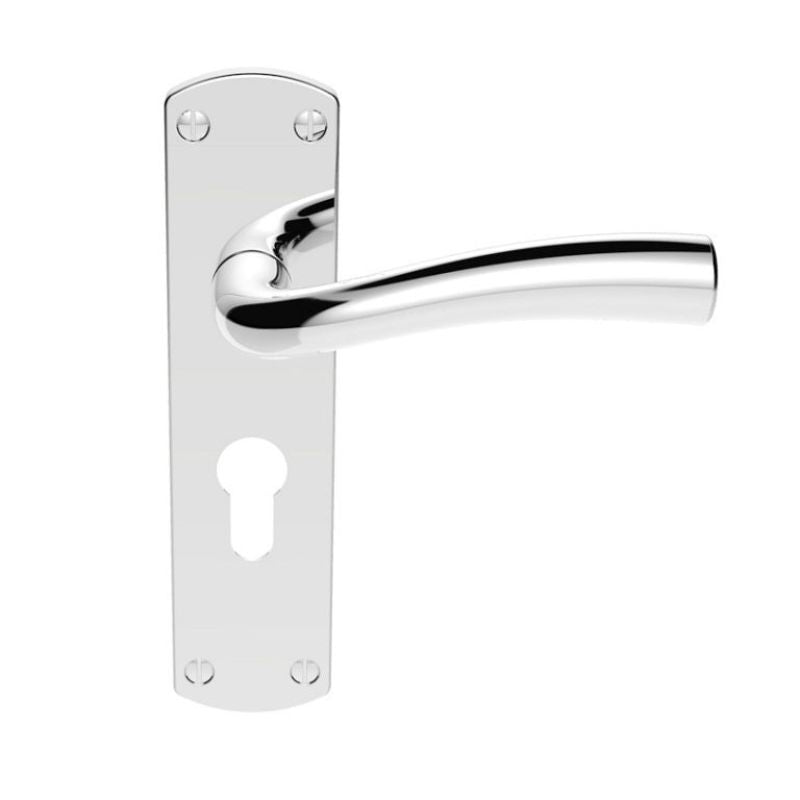Carlisle Brass Serozzetta Cinco Lever on Euro Lock Backplate
