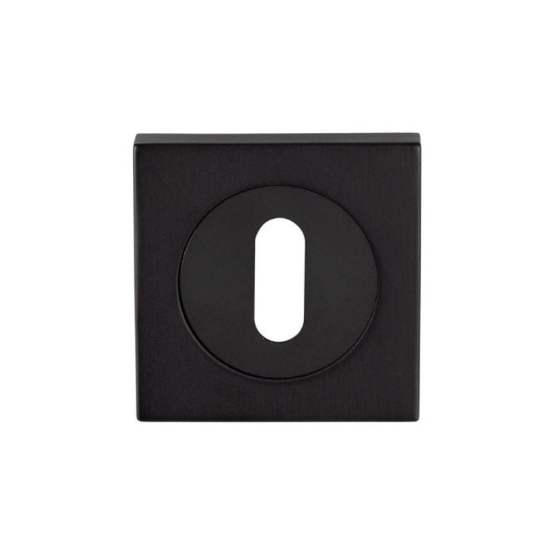 Carlisle Brass Serozzetta Square Standard Lock Escutcheon Matt Black