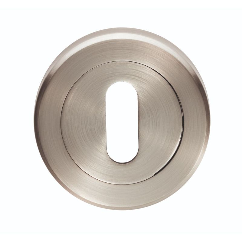 Carlisle Brass Serozzetta Standard Lock Profile Escutcheon Satin Nickel