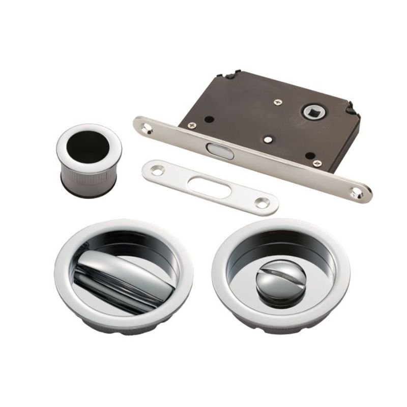 Carlisle Brass Sliding Door Set