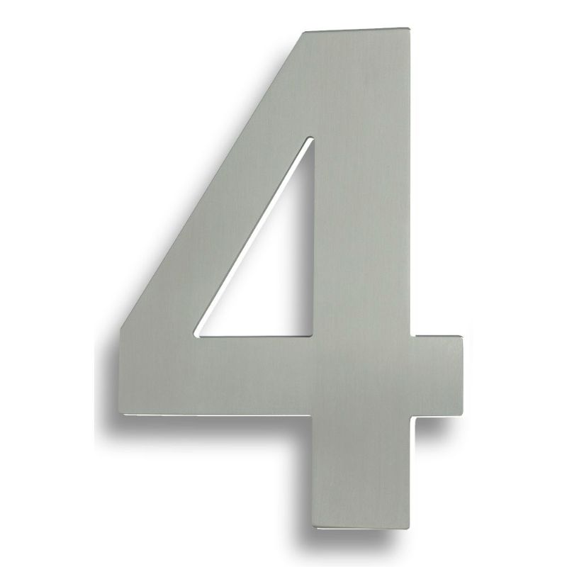 Carlisle Brass Stainless Steel 7" Numerals (0-9) (Number 4)