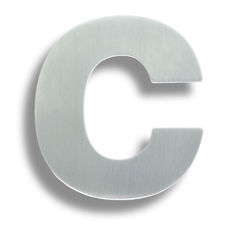 Carlisle Brass Stainless Steel Letters (Letter C)