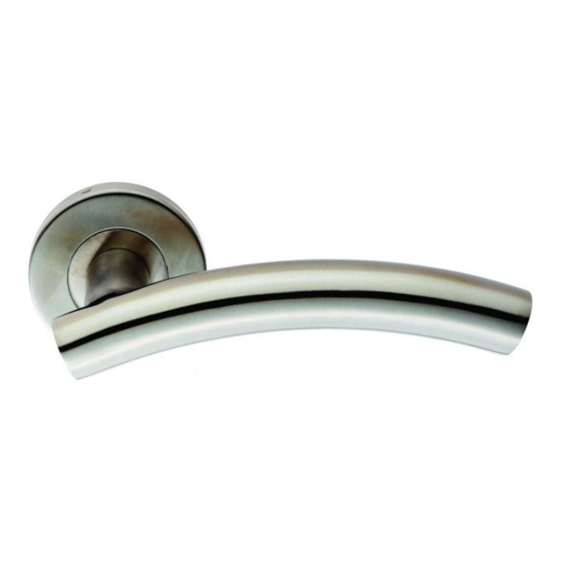 Carlisle Brass STEELWORX 19mm Dia. CURVED LEVER ON SPRUNG 8.8mm ROSE