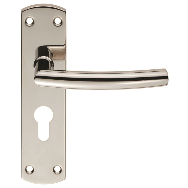 Carlisle Brass Steelworx Residential Arched Lever on Euro Lock Backplate