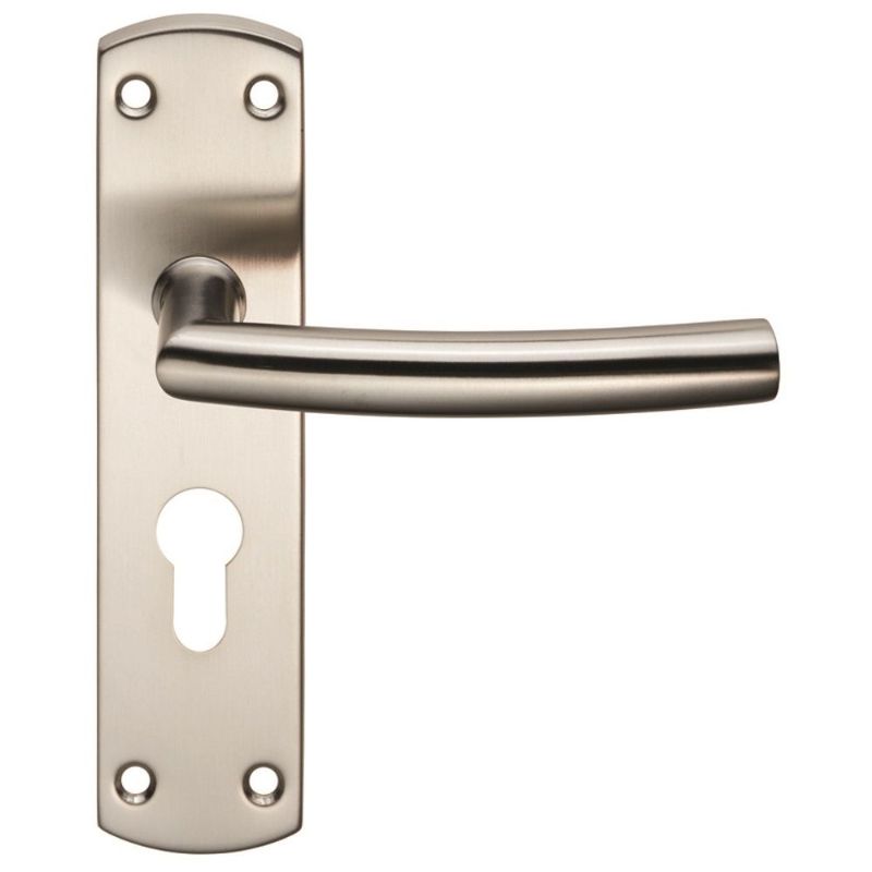 Carlisle Brass Steelworx Residential Arched Lever on Euro Lock Backplate
