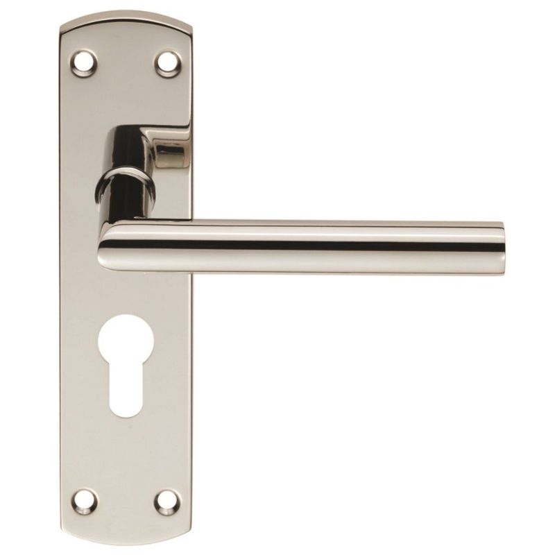 Carlisle Brass Steelworx Residential Mitred Lever on Euro Lock Backplate