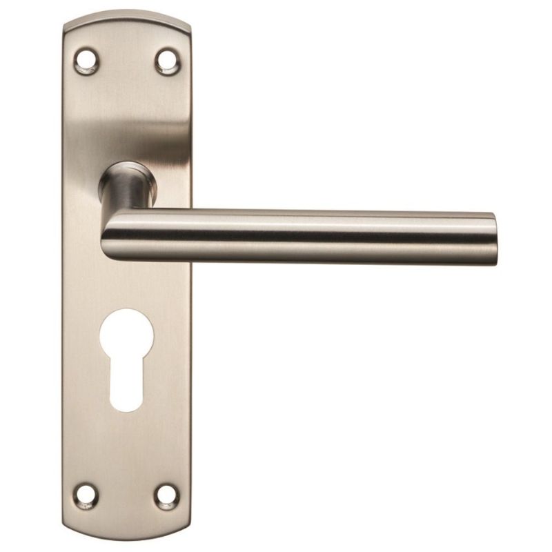 Carlisle Brass Steelworx Residential Mitred Lever on Euro Lock Backplate