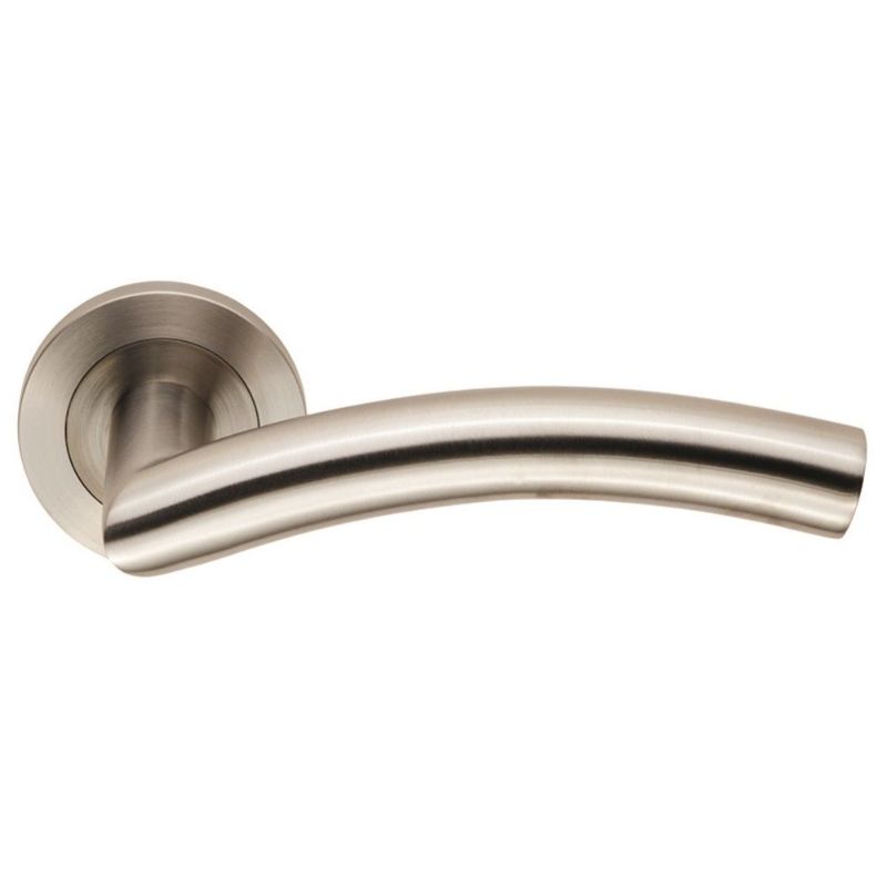 Carlisle Brass Steelworx SWL Dresda Lever on Rose