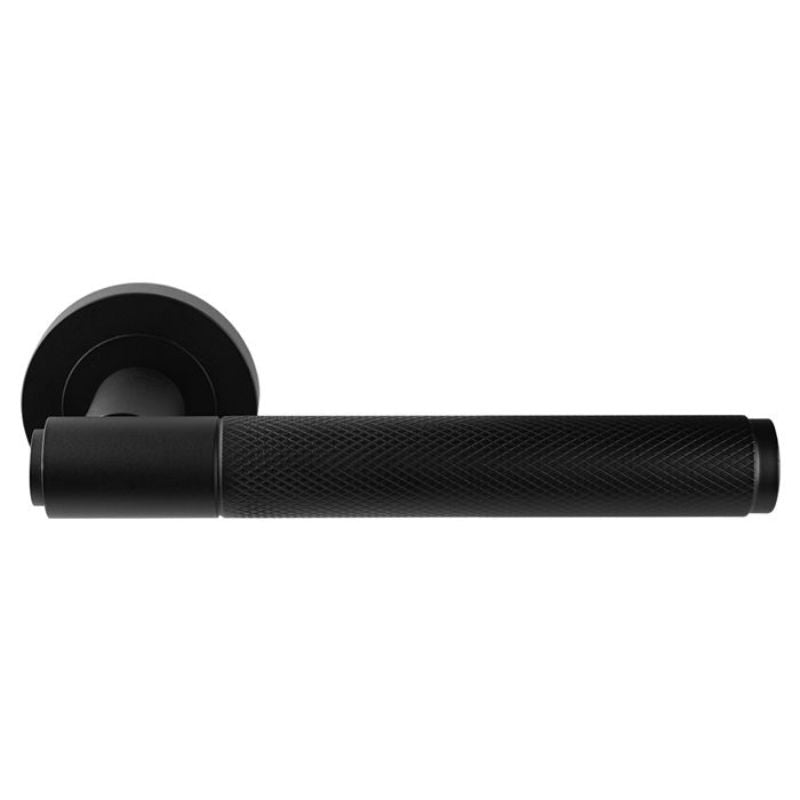 Carlisle Brass Syntax Lever On round Rose Matt Black