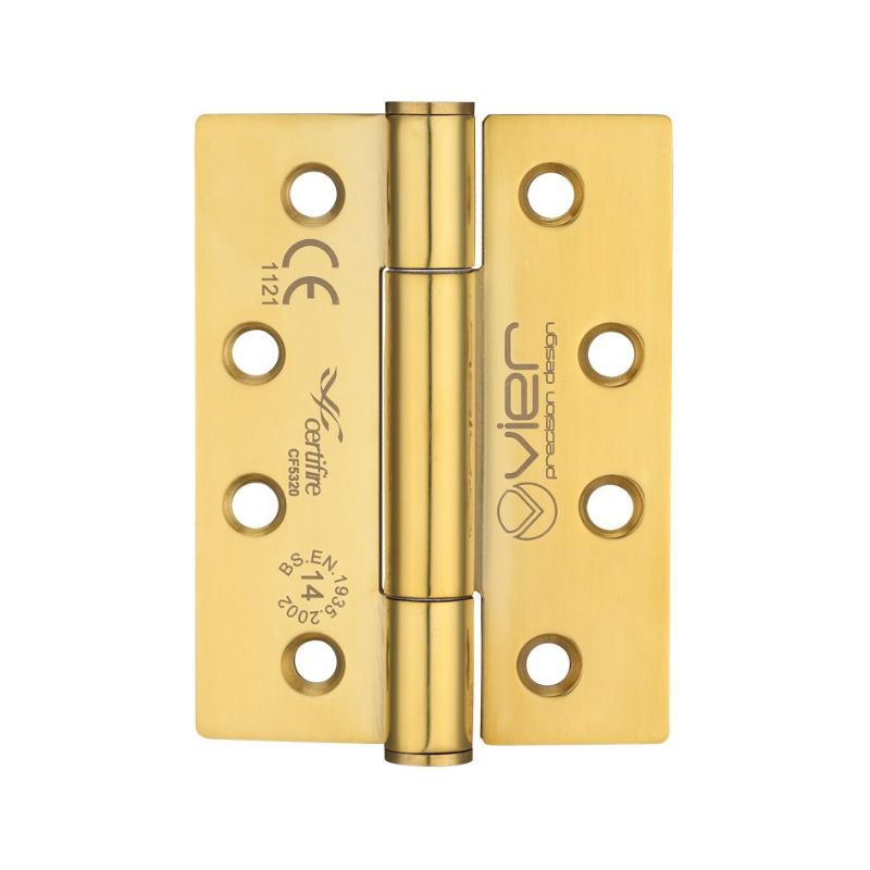 Grade 14 Concealed Bearing Hinge Stainless Steel - Grade 201 - 102 x 76 x 3mm-PVD