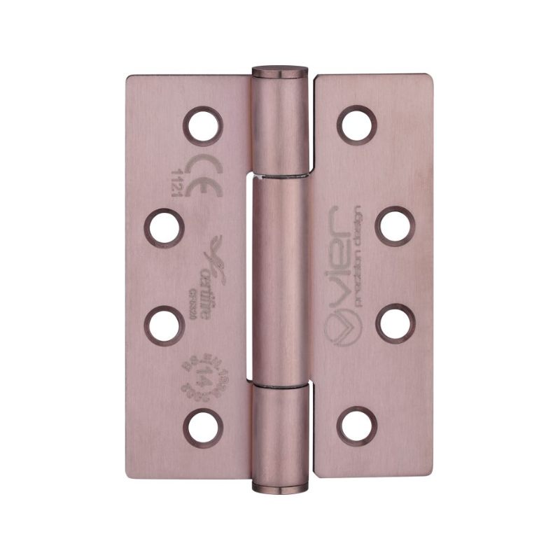 Grade 14 Concealed Bearing Hinge Stainless Steel - Grade 201 - 102 x 76 x 3mm-Satin Stainless