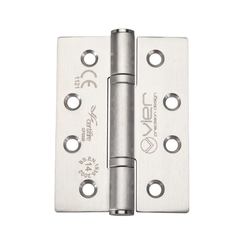 Grade 14 Bearing Hinge Stainless Steel - Grade 201 - 102 x 76 x 3mm-Satin Stainless
