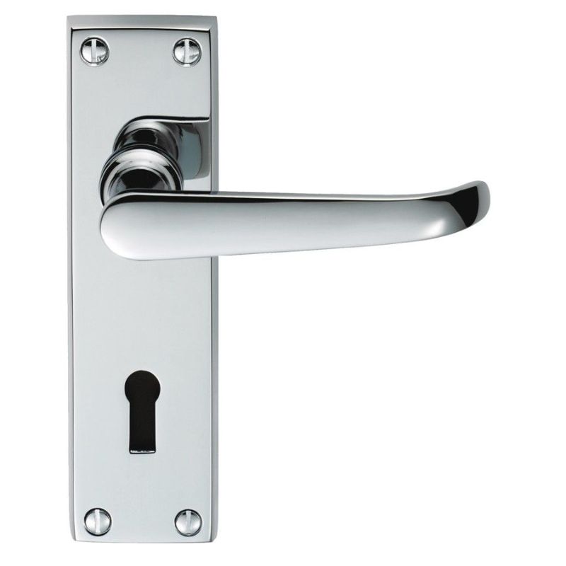 Carlisle Brass Victorian Ascot Lever on Lock Backplate