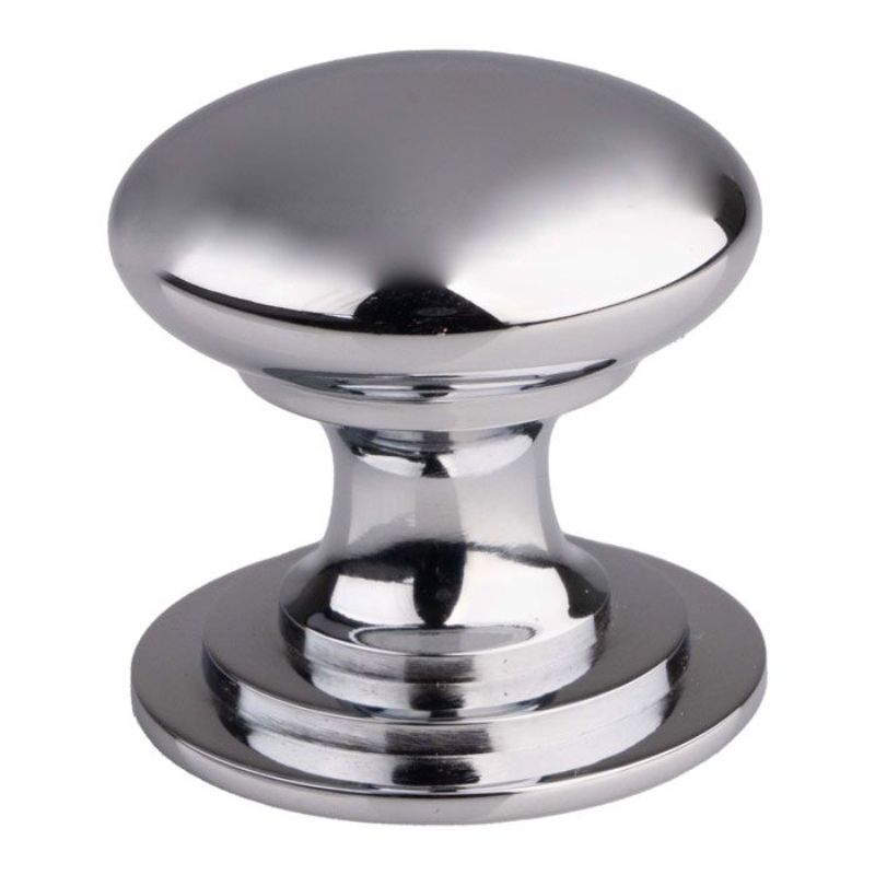Carlisle Brass Victorian Cupboard Knob 25mm Polished Chrome