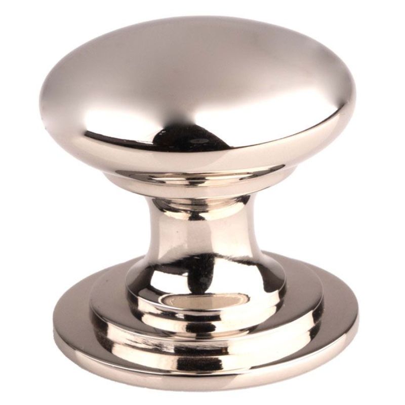 Carlisle Brass Victorian Cupboard Knob 42mm Polished Nickel