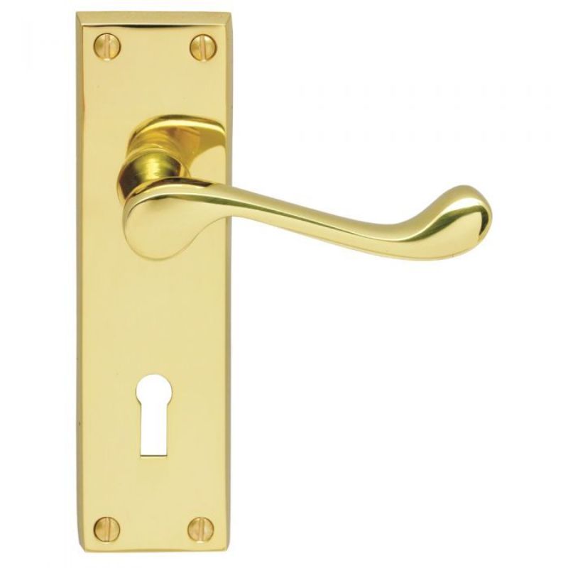 Carlisle Brass VICTORIAN SCROLL - LEVER ON LOCK BACKPLATE