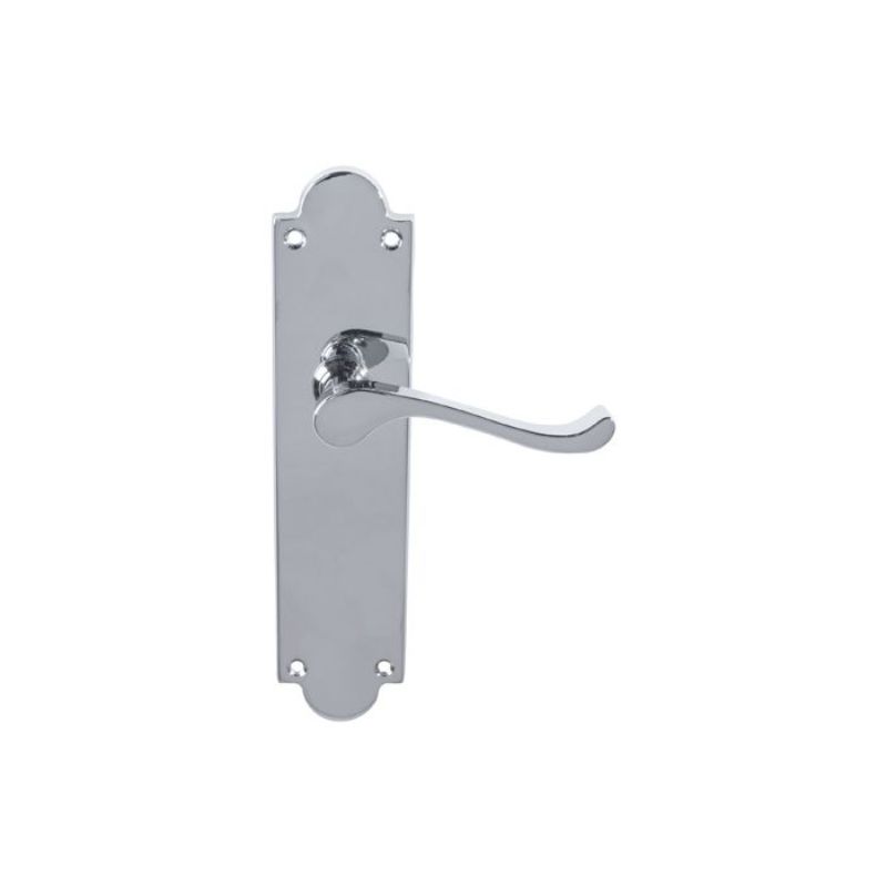 Carlisle Brass Victorian Scroll Lever On Shaped Backplate - Latch (Contract Range)