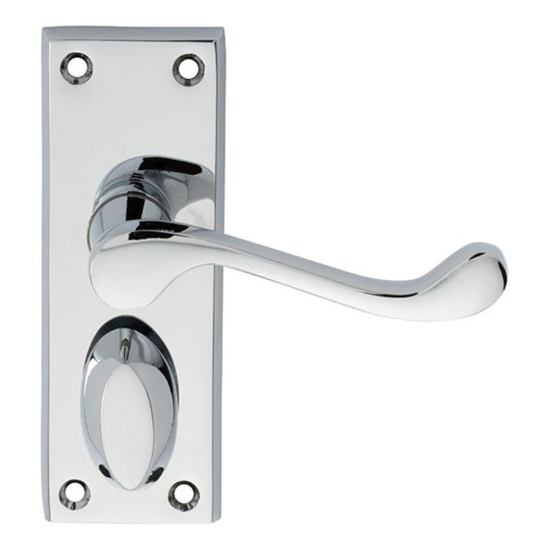 Carlisle Brass Victorian Scroll Lever on Short Privacy Backplate