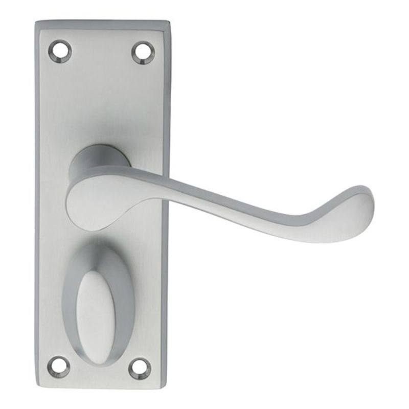 Carlisle Brass Victorian Scroll Lever on Short Privacy Backplate