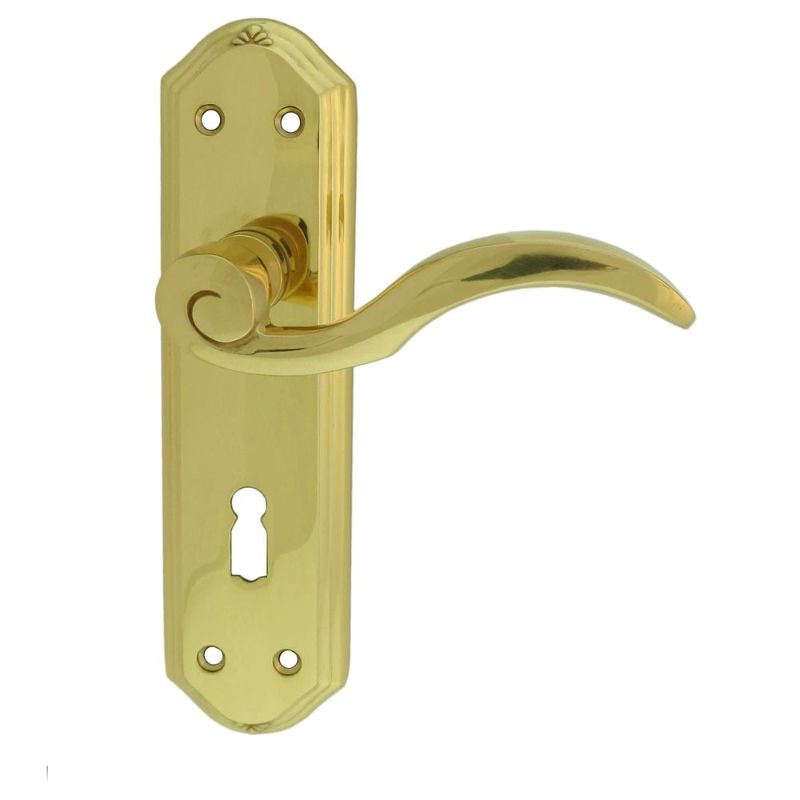 Carlisle Brass Wentworth Lever on Lock Backplate