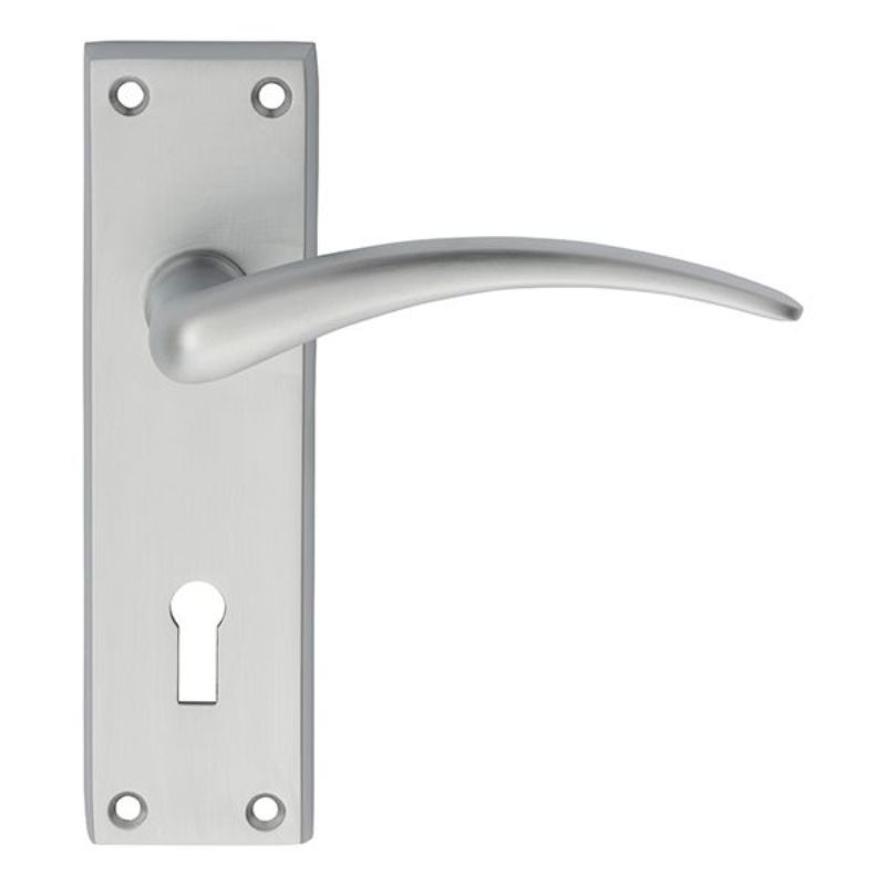 Carlisle Brass Wing Lever on Lock Backplate