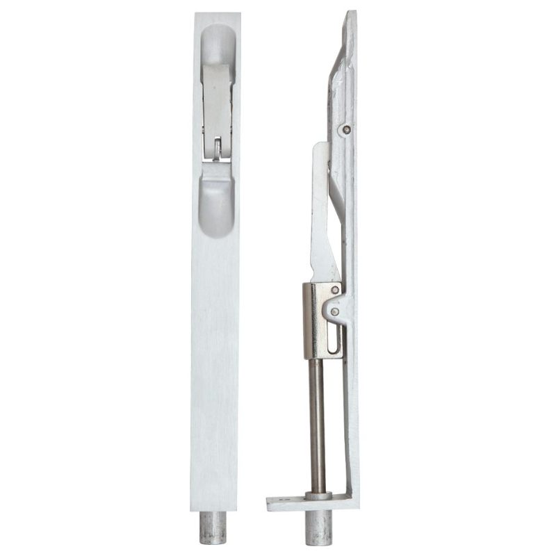 Lever Action Flush Bolt 20 x 200mm-Satin Aluminium