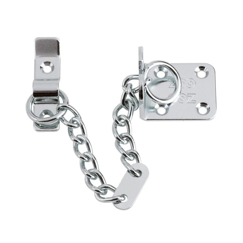Heavy Duty Door Chain - 200mm Chain Length-Polished Chrome