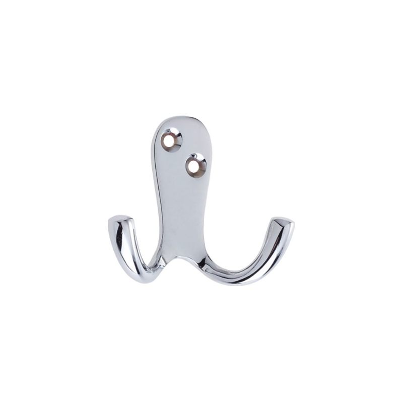 Double Robe Hook-Polished Chrome