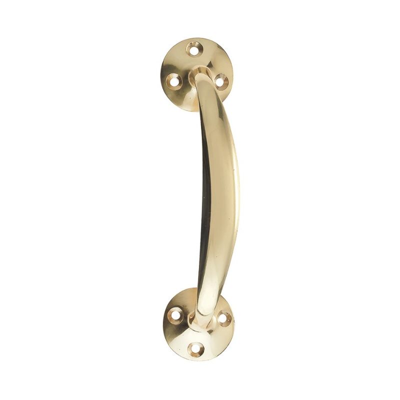 Victorian Bow Handle - 6"-Polished Brass