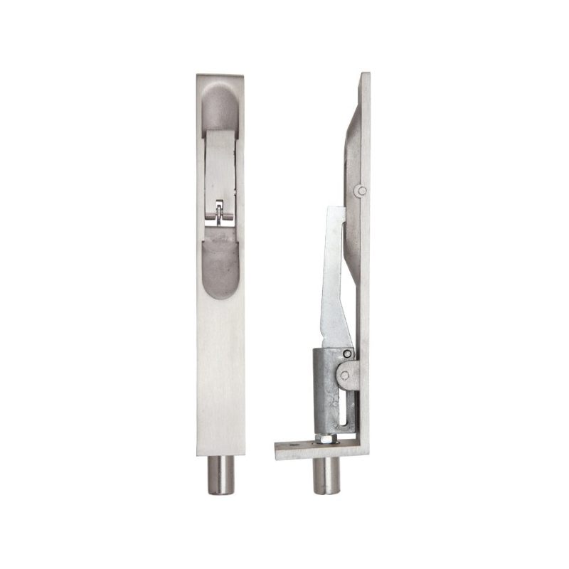 Lever Action Flush Bolt 20 x 150mm-Satin Stainless