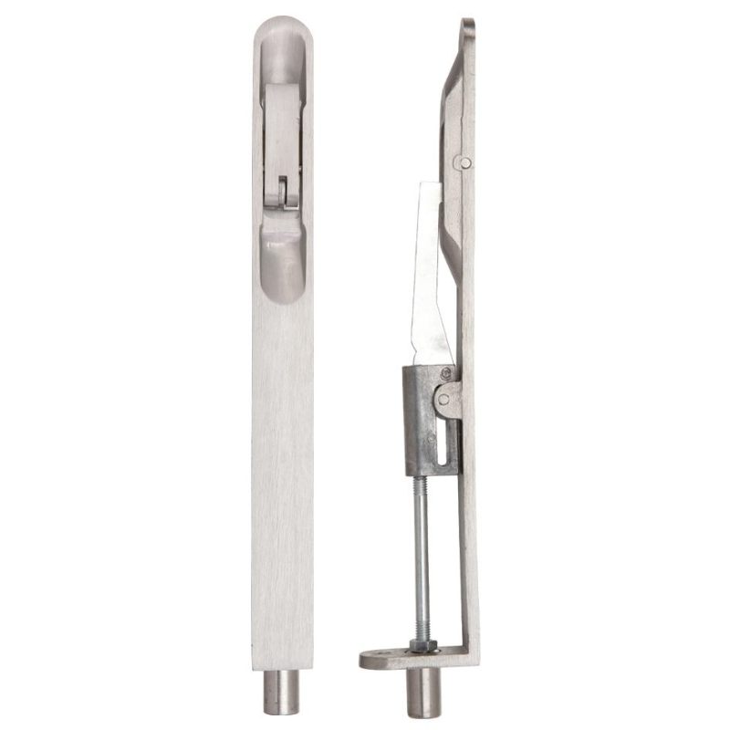 Lever Action Flush Bolt - Radius 20 x 203mm-Satin Stainless