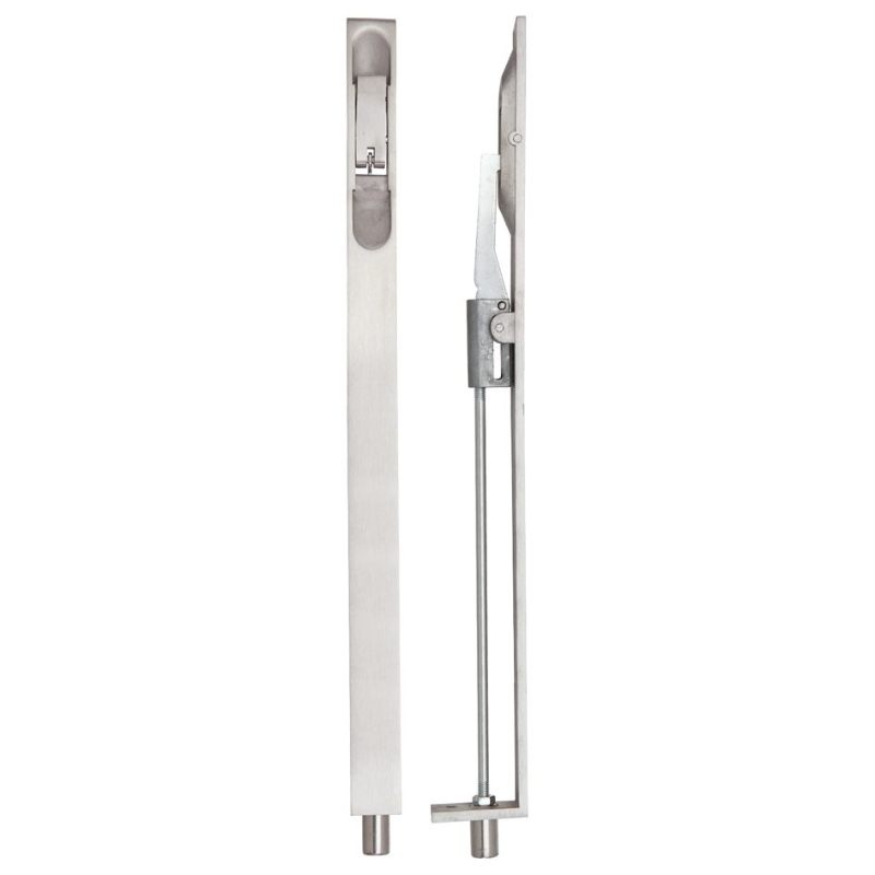 Lever Action Flush Bolt 20 x 305mm-Satin Stainless