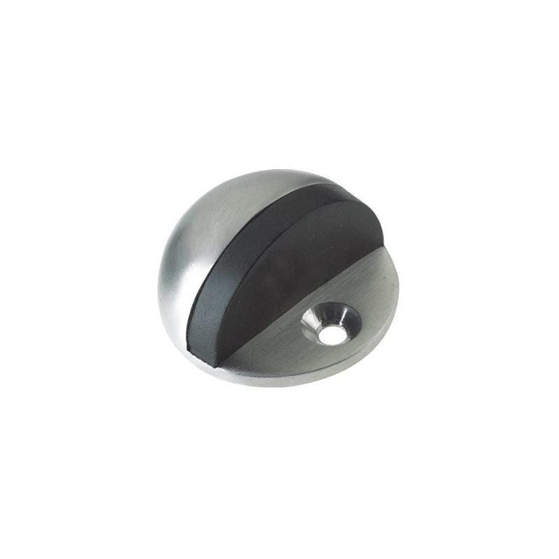 Door Stop - Floor Mounted Oval - 45mm-Satin Stainless