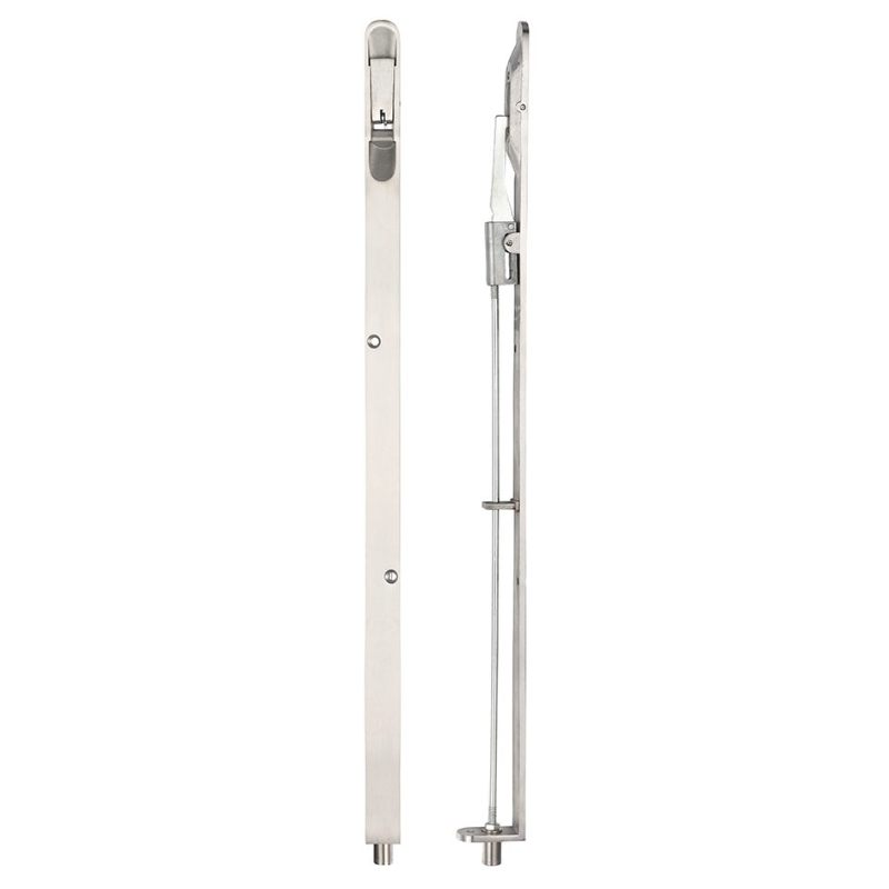 Lever Action Flush Bolt 20 x 457mm Radius-Satin Stainless