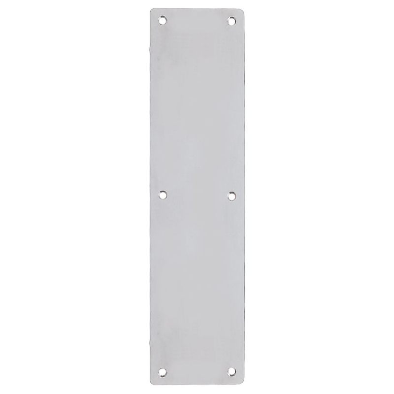Finger Plate - Blank (Radius) 75mm x 300mm-Satin Stainless