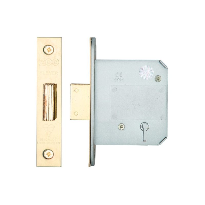 British Standard 5 Lever Deadlock - 76mm-PVD