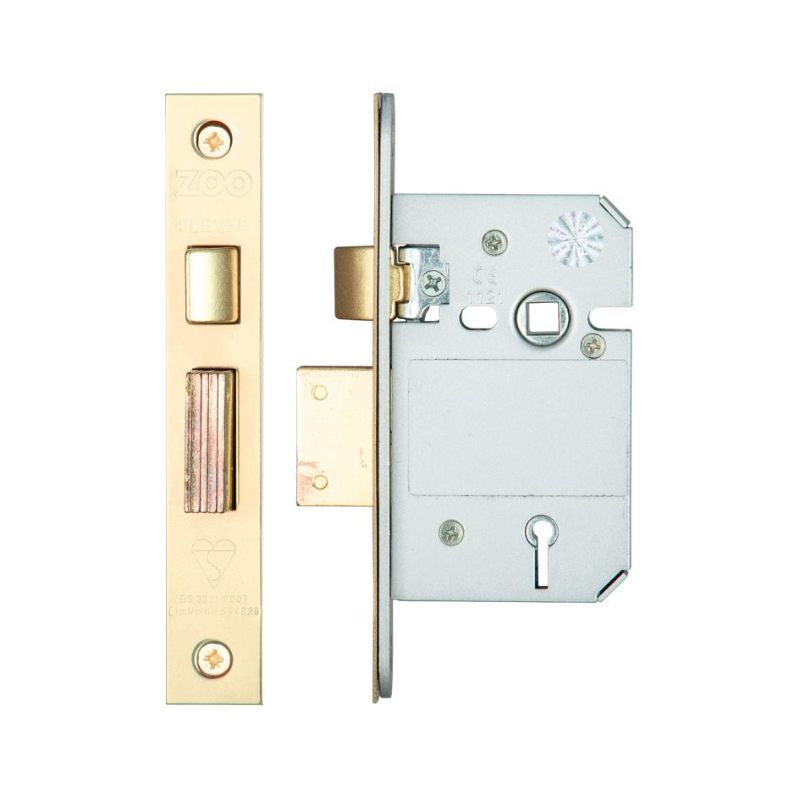 British Standard 5 Lever Sashlock - 64mm-PVD
