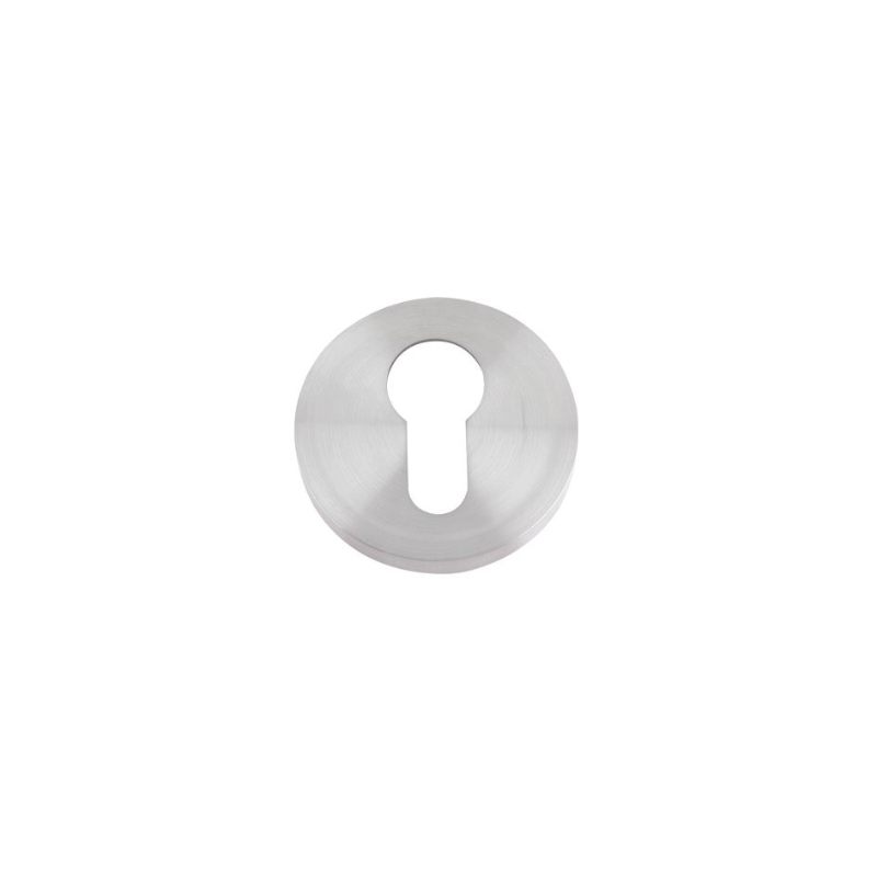Euro Profile Escutcheon - 52mm Rose - Grade 304-Satin Stainless