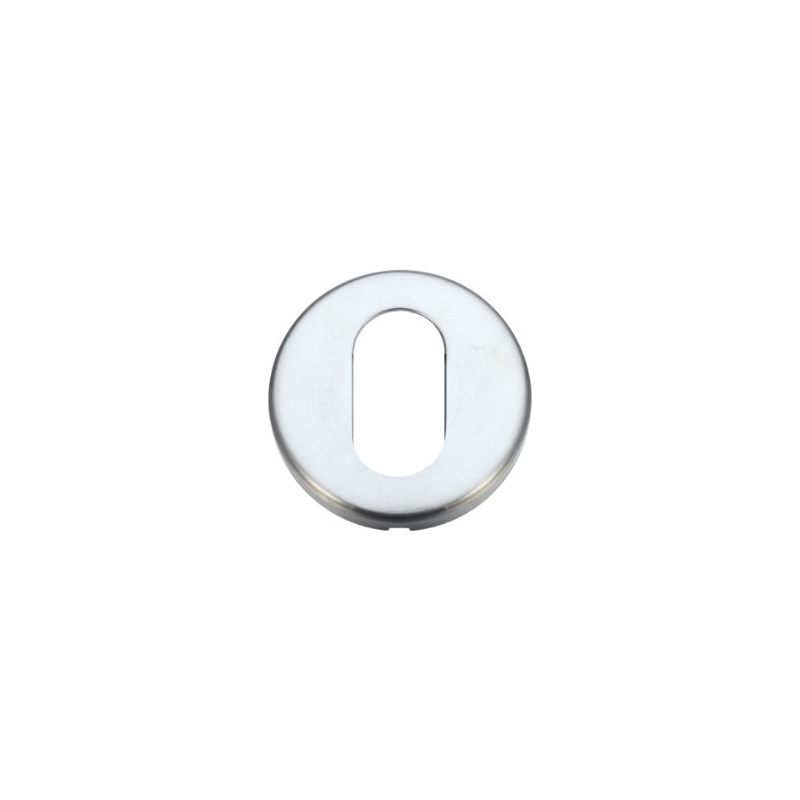 Oval Profile Escutcheon 52mm dia-Satin Chrome