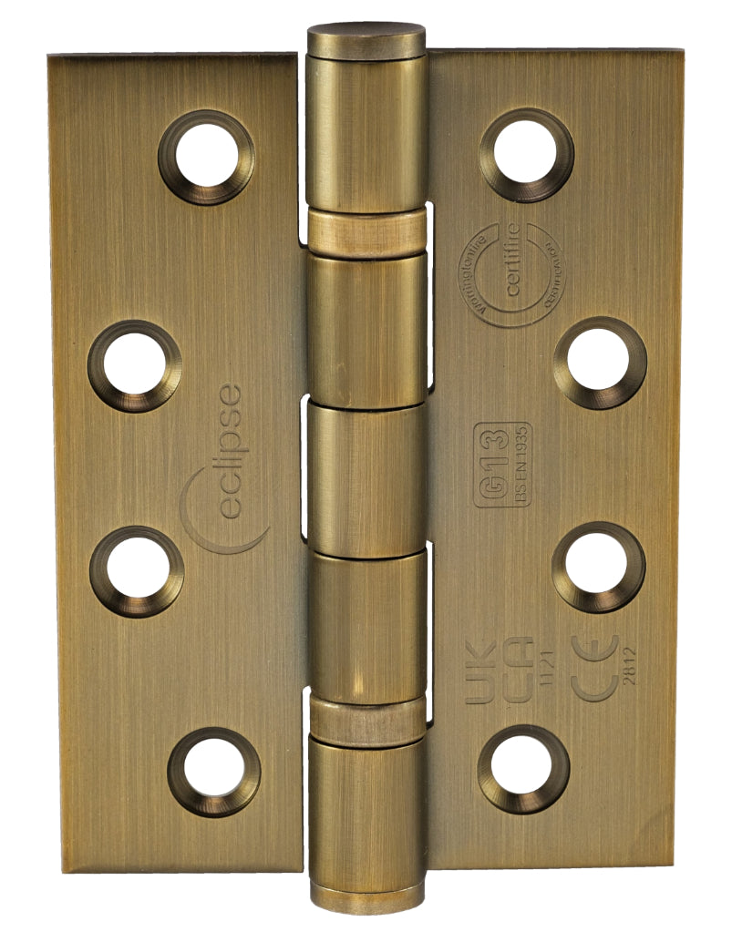 Frisco 102x76x3mm BB Hinge Grade 13 Matt Antique Brass