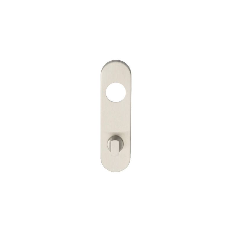 Carlisle Brass 174 X 45 X 8Mm Steelworx Radius Backplates - Bathroom (78Mm C/C) + Small Turn & Release