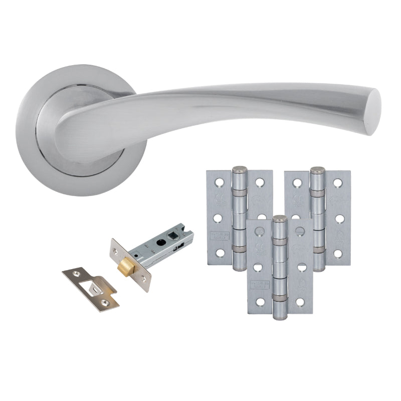 Frisco Monza (62116) SCP Lever on Rose Latch Pack (3 hinge)
