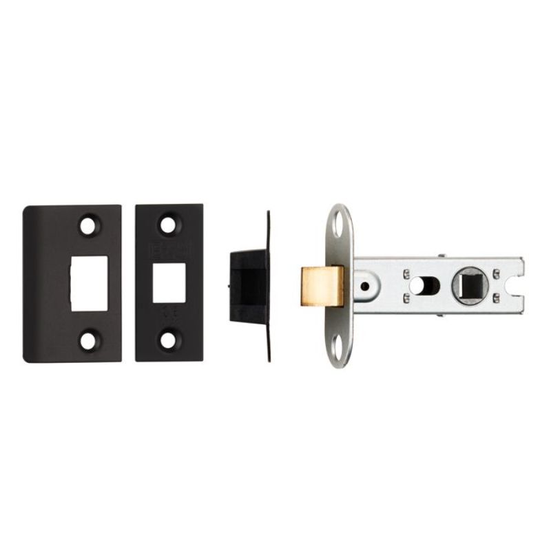 Carlisle Brass 64Mm Ce B/T Tubular Mortice Latch Square Matt Black