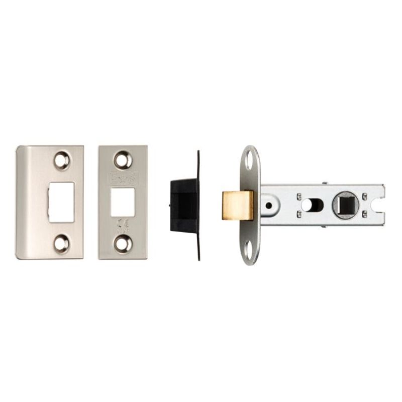 Carlisle Brass 64Mm Ce B/T Tubular Mortice Latch Square Satin Nickel